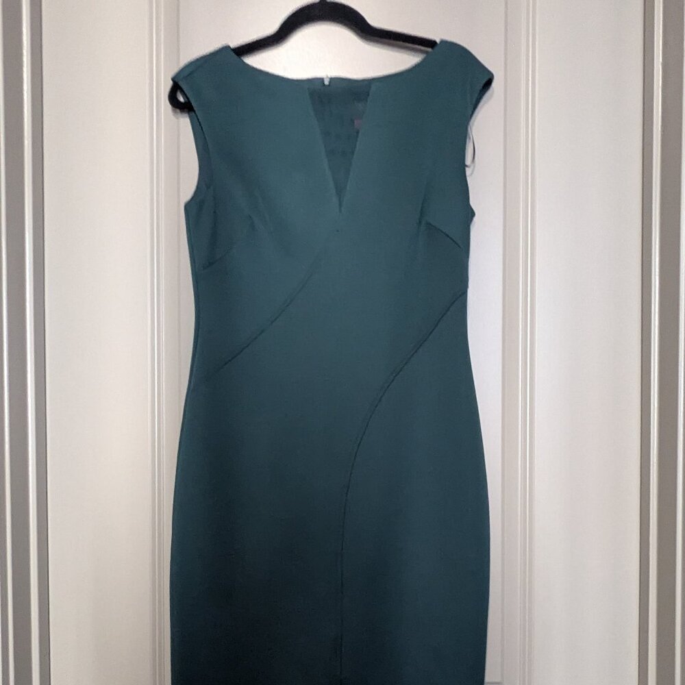 Vince Camuto Bateau Neck Green Dress size 10